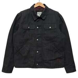 Iron & Resin Waxed Cruiser Canvas Jacket Men’s XL Black